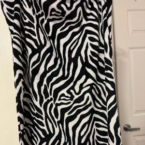 Zebra print body pillow case
